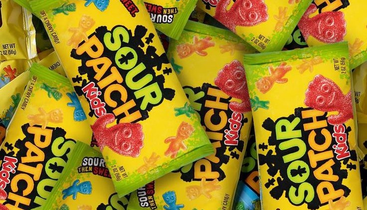 Sour Patch Kids packets