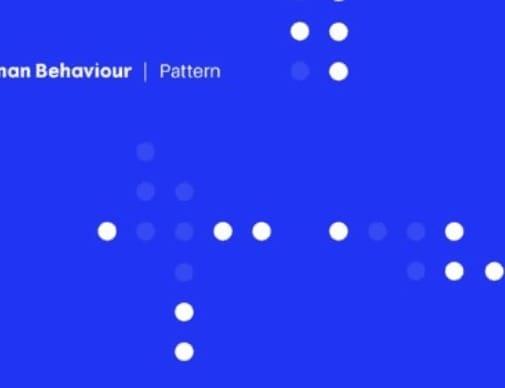 White dots on blue under a Human Behaviour Pattern header