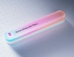 Pastel gradient capsule with a line of marketing copy