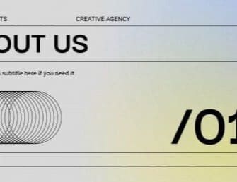 Agency About Us page with section numbering