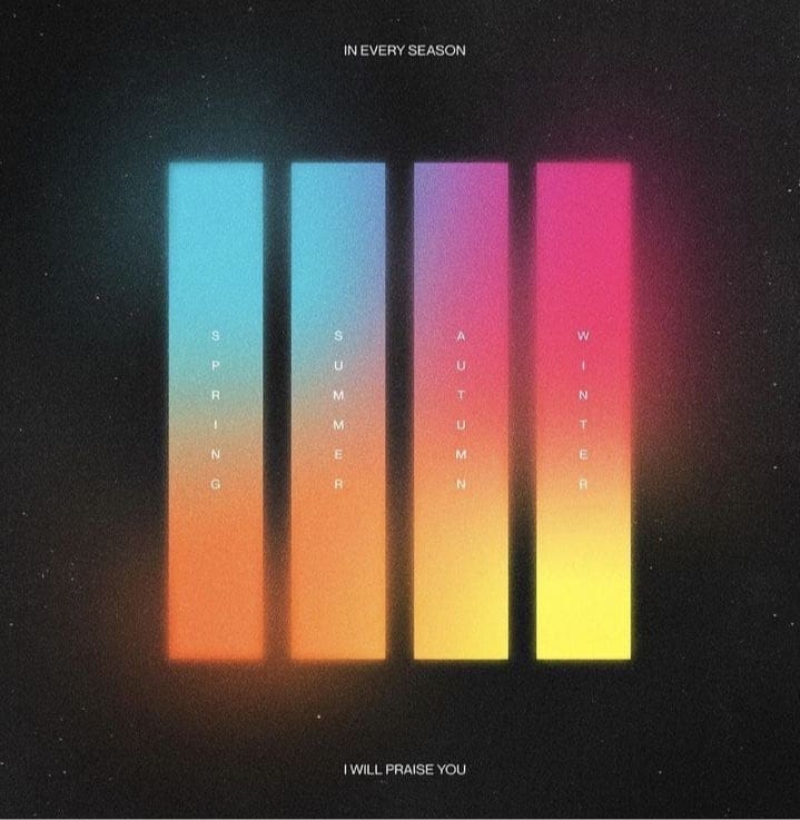 Four gradient bars with tick marks and a poster line