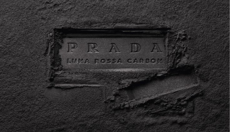 Prada Luna Rossa Carbon debossed into black ash